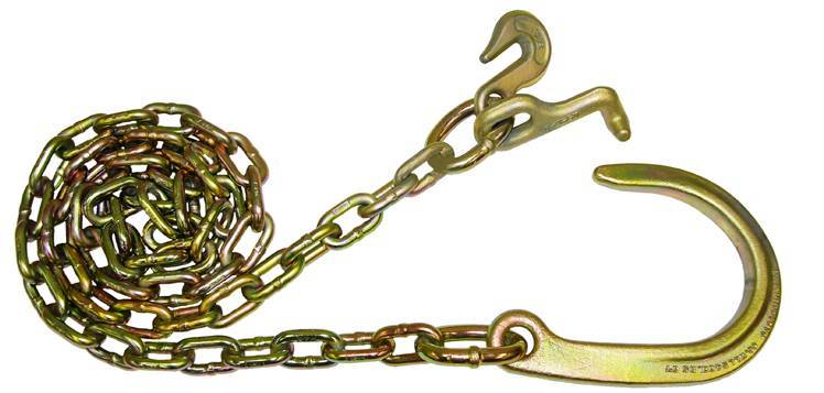 BA N711-6C Chain with 8? J Hook; Grab & T Hooks (Pair)