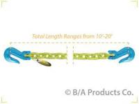 B/A Products Co. - Hi-Viz Chain with Cradle Grab Hooks on Each End (1/2" x 10')