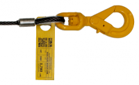 B/A Products Co. - Winch Cable Alloy Self-Locking Swivel Hook - Fiber Core (3/8" x 56')