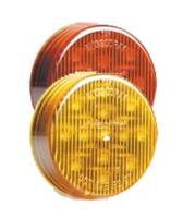 Maxxima - Amber 2" Round 9 LEDs, Clearance Marker