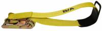 B/A Products Co. - 3" Heavy Duty Underlift Tie-Down Straps with Short Handle Ratchet and Rubber Cover