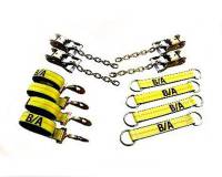 B/A Products Co. - Roll Back Tie Down Kit w/ Delta Rings on Short Straps