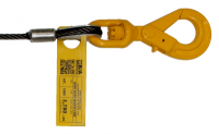 B/A Products Co. - Winch Cable Alloy Self-Locking Swivel Hook - Fiber Core (3/8" x 100')