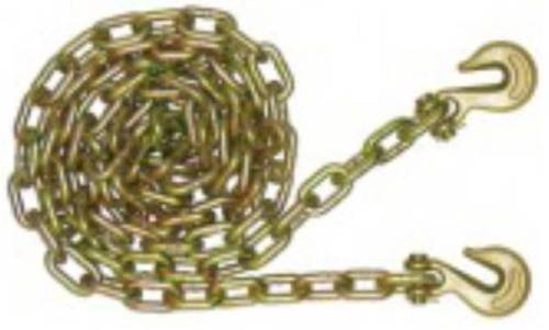 B/A Products Co. - Safety Chains, Grade 70, 1/2" w/Clevis Grab Hooks (1/2" x 10')