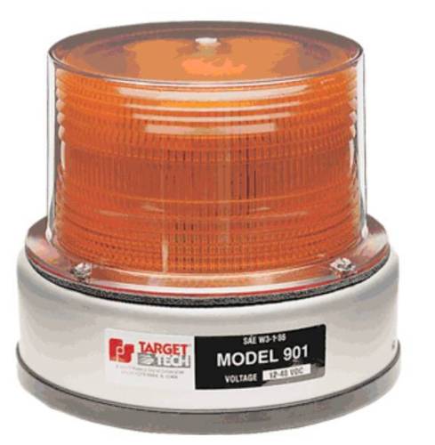 Federal Signal - Model 951, High-Profile Strobe Beacon (Blackout Lens, Branch Guard, Aluminum 1" Pipe/ Flush Mounting Base)