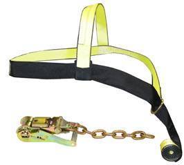 B/A Products Co. - Tie-Down Basket Strap with D-Ring & Sleeve; Plain End (Basket & Ratchet) (Pair)