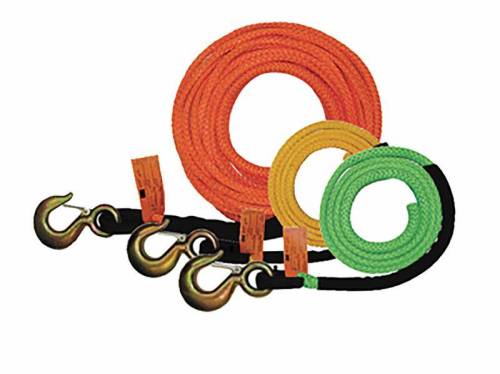 B/A Products Co. - Synthetic Rope Winch Lines with Hoist Hook (3/8"X100')