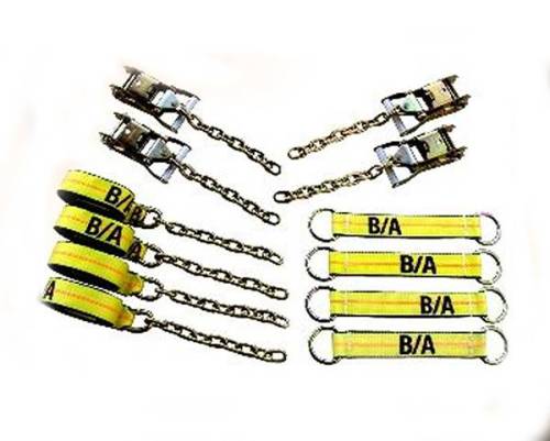 B/A Products Co. - Roll Back Tie Down Kit with Chains & D-Rings