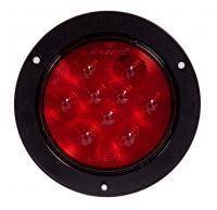 Maxxima - 4 " Round 9 Red Lens Flange Stop/Turn/Ta