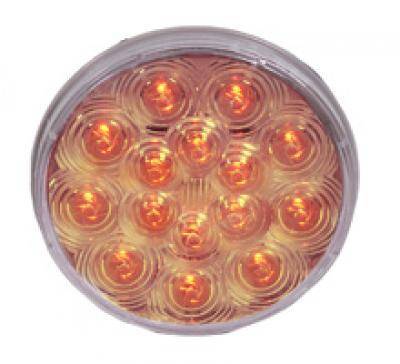 Maxxima - 4" Round Amber Clear Lens Park/Front & R