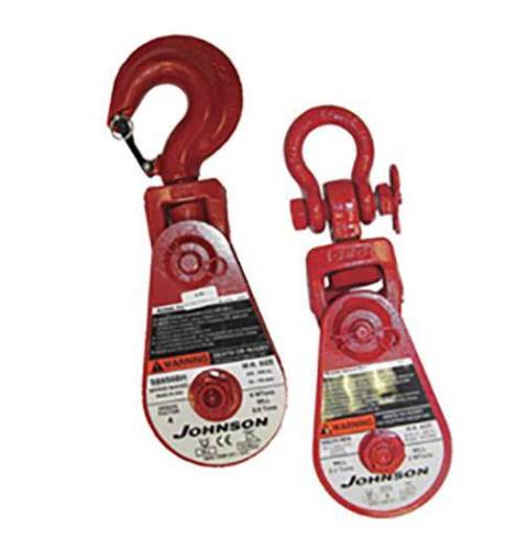 B/A Products Co. - Gunnebo Johnson Snatch Blocks (6" w/ Swivel Hooks and HD Latches w/ Pin)