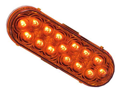 Maxxima - Oval Amber Park/Front & Rear Turn, 15 LE