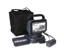 Custer - GoLight Portable Search Light w/ Wired Remote - Charcoal