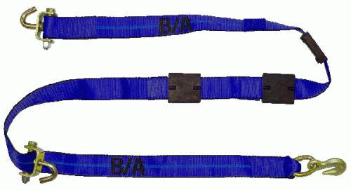B/A Products Co. - Tie Down Strap with Swivel J-Chains|Hooks, Tire
