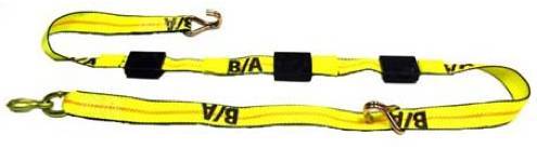 B/A Products Co. - Tie Down with Double J Hooks, Tire Grippers & Grab Hook