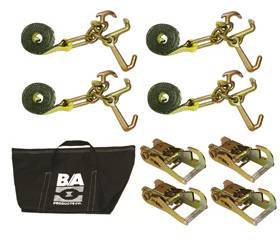 B/A Products Co. - Cluster Tie-Down Kit With Snap Hook Ratchets