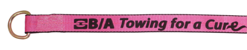 B/A Products Co. - Pink Towing for a Cure 2" Strap with D-Ring