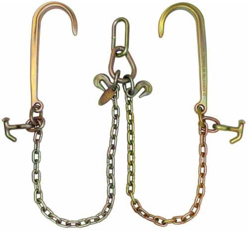B/A Products Co. - Low Profile V-Bridle 15" J Hooks and Hammerhead Hook