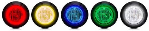 Maxxima - 1-1/4” LED Mini Combination Clearance Marker Lights (Blue Clear Lens)