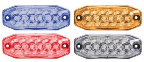 Maxxima - 6 LED Ultra Thin Class 2 Emergency Warning Lights Surface / Tape Mount