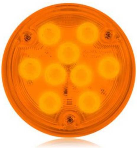 Maxxima - Low Profile Thin 4" Round LED Surface Mount (Amber Park/Rear/Turn, Surface Mount)