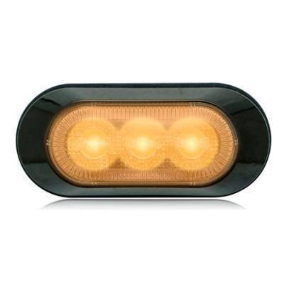 Maxxima - Ultra 0.9" Thin Profile 6 LED Warning Lights (Stainless Steel Bracket [10+])