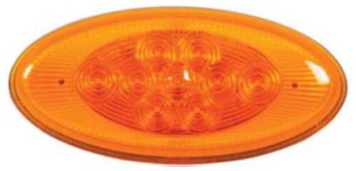 Maxxima - Lightening Oval Side Turn/Side Marker Peterbilt® Replacement (Amber LED, Clear Lens)