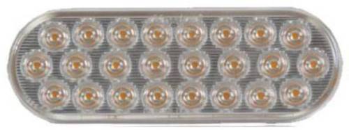 Maxxima - Thin Profile Oval Warning Flasher Lights (24 LED White Warning Flasher)