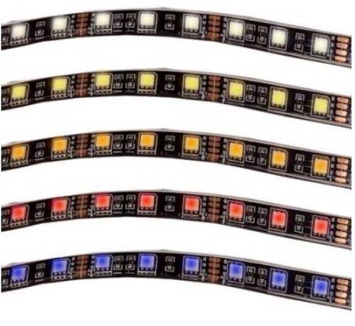 Maxxima - LED Self Adhesive Strip Lights (24" White LED Self Adhesive Strip Light)