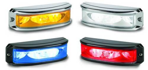 Federal Signal - Micro Pulse Wide Angle Light (Chrome Bezel for [1] MPSW9)