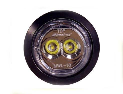 Maxxima - 2" Round 2 LED Mini 250 Lumen LED Swivel (2 LED Swivel Mount Work Light - Black Finish)