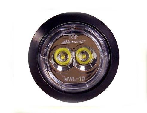 Maxxima - 2" Round 2 LED Mini 250 Lumen LED Swivel (2 LED Swivel Mount Work Light - Chrome Finish)