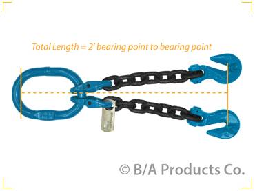 B/A Products Co. - V-Chain with Sling Hooks (1/2")