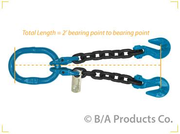 B/A Products Co. - V-Chain with Sling Hooks (5/8")