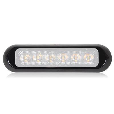 Maxxima - Maxxima Thin, Low Profile, Dual Color, LED Warning Light (White)