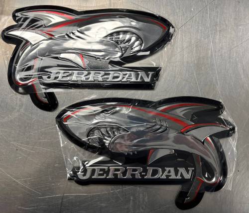 Jerr-Dan - Jerr-Dan Anniversary Shark Emblem Badges (pair) - 1001288869