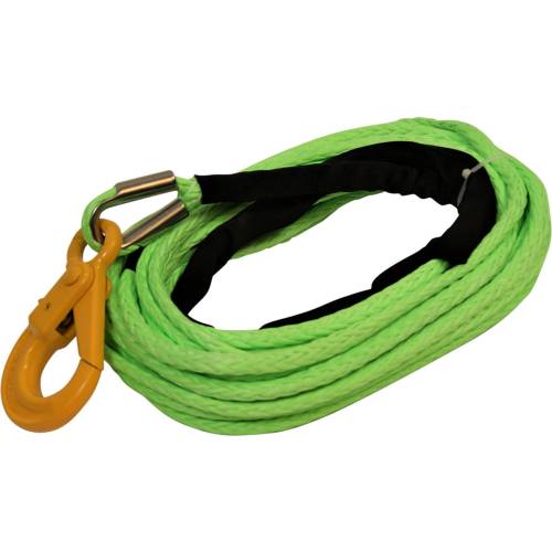 All-Grip - Synthetic Winch Line - 3/8" x 75 ft with Self Locking hook