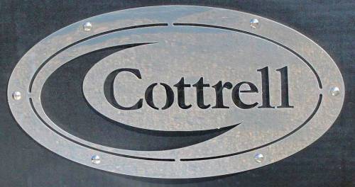 Cottrell - COTTRELL STAINLESS MUDFLAP LOGO