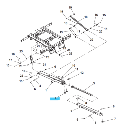 Jerr-Dan - ANGLE .19 X 2.88 X 6 ( CARRIER )