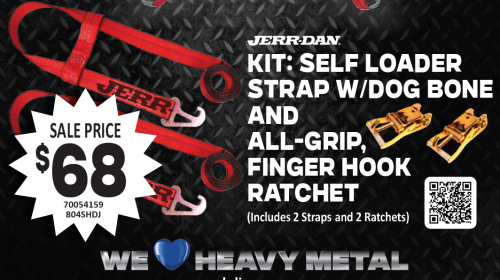 Jerr-Dan Self-Loader Strap and Ratchet Set