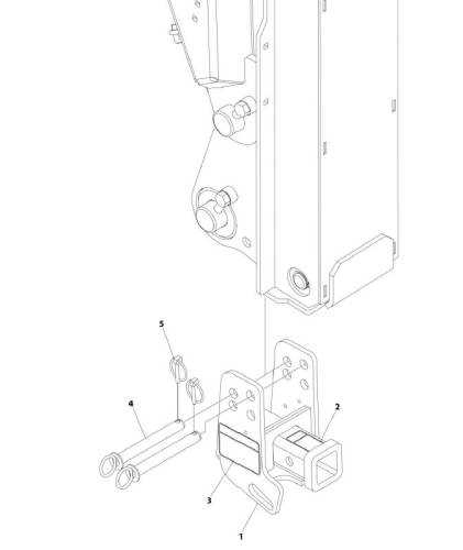 Jerr-Dan - New Body MPL40 Reese Style Receiver Attachment
