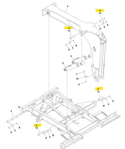 Jerr-Dan - PIN, MPL40 Main Lift Cylinder Pin