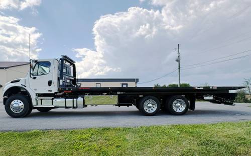 Jerr-Dan - IN STOCK - 2027 FREIGHTLINER M2 106 PLUS JERR-DAN 28X96 10TON INDUSTRIAL WOOD CARRIER