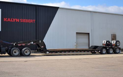 Kalyn Siebert - IN STOCK - 2025 KALYN SIEBERT HYDRAULIC REMOVABLE GOOSENECK 3 AXLE 55 TON TRAILER - FLIP AXLE