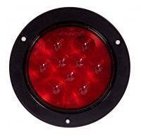 4 " Round 9 Red Lens Flange Stop/Turn/Ta