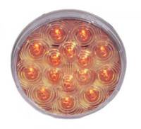 4" Round Amber Clear Lens Park/Front & R