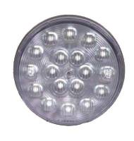 4" Round Back Up Light, 18 LED's Grommet