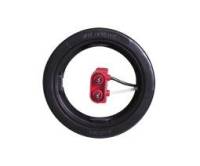 4" Round Black Vinyl Grommet with Wire H