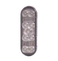 6" Oval Back Up, 9 Led's, Grommet Mount