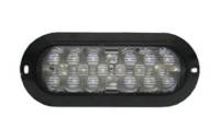 6" Oval Round Back Up Light, 18 LED's, S